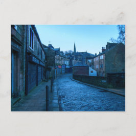 Cartão Postal De Festividades Water Street Todmorden - Charme de Pedras à Noite