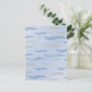 Cartão Postal De Festividades Waves Tiger (padrão estilizado) 4