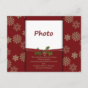 Cartão Postal De Festividades Weihnachtskarte