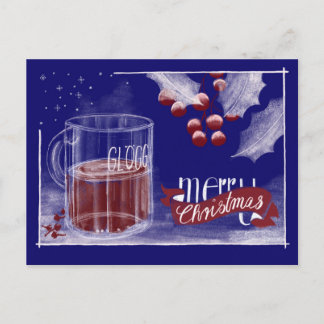 Cartão Postal De Festividades Weihnachtskarte Glögg Glühwein Merry Christmas