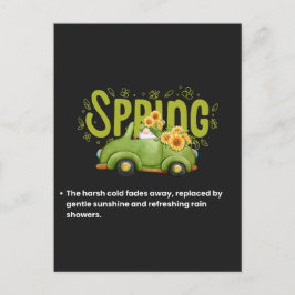 Cartão Postal De Festividades Welcoming the Warmth