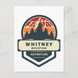 Cartão Postal De Festividades Whitney mountain peak climbing and hiking