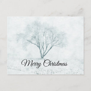 Cartão Postal De Festividades Winter Tree