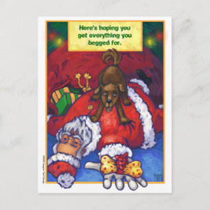 Cartão Postal De Festividades Wish Natal