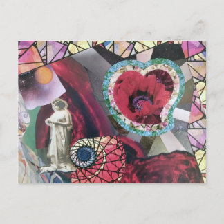 Cartão Postal De Festividades Witch's Heart