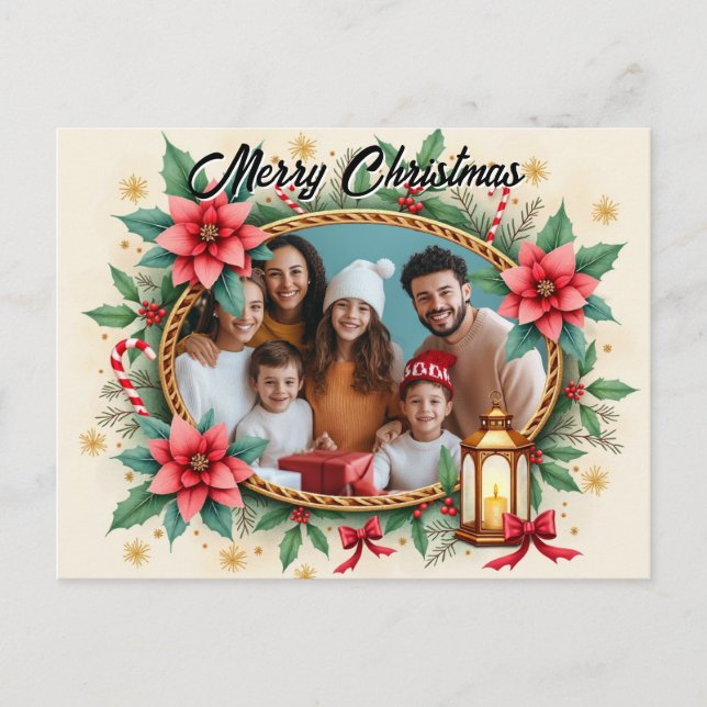 Cartão Postal De Festividades With own photo Starry Hearth (Frente)
