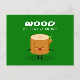 Cartão Postal De Festividades Wood Você É Meu Namorados Amor