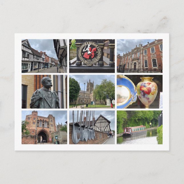 Cartão Postal De Festividades Worcester (Frente)