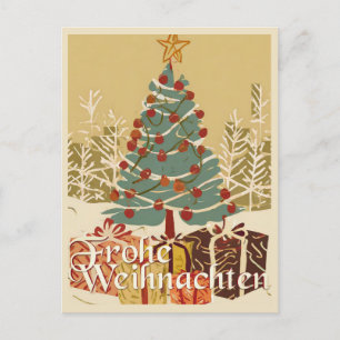 Cartão Postal De Festividades X-Mas Motiv, mit Geschenken unterm Weihnachtsbaum
