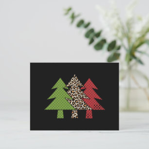 Cartão Postal De Festividades Xadrez de Buffalo - Feliz Combinação Familiar de Á
