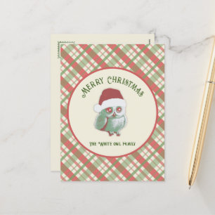 Cartão Postal De Festividades Xadrez de Natal eterno