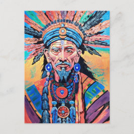 Cartão Postal De Festividades xamã, feiticeiro, amuleto, mágica