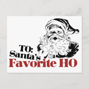 Cartão Postal De Festividades XMAS Santas Favoritas HO