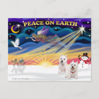 Cartão Postal De Festividades Xmas Sunrise - Dois Terrenos do Planalto Oeste