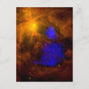 Cartão Postal De Festividades XRay Santa Claus in Orion