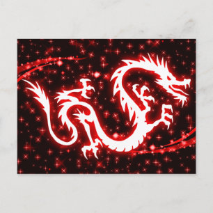 Cartão Postal De Festividades year of the dragon : starshine