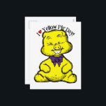 Cartão Postal De Festividades Yellow Pig Day<br><div class="desc">* July 17th is Yellow Pig Day * Celebrate the number 17, a prime number. * No less than 17 clues are given in Sudoku. * Actually don't know the correlation between a yellow pig, July and seventeen, yet here we are, observing the 17th of July as Yellow Pig Day!...</div>