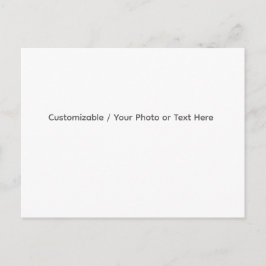 Cartão Postal De Festividades Your Photo or Text Here (Customizable Design)