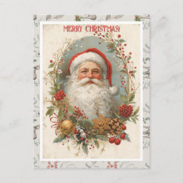 Cartão Postal De Festividades Your Photo Vintage Modern Rustic Deer Christmas