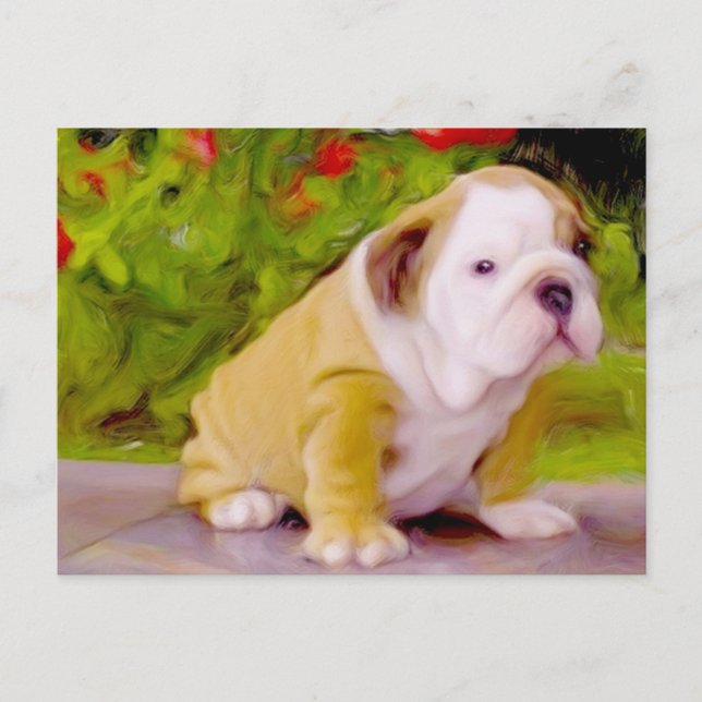 Cartão postal de filhotes de cachorro (Frente)