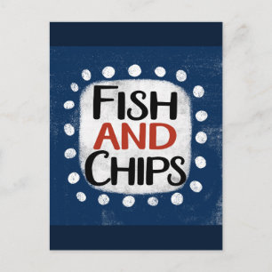 Cartão Postal de Fish And Chips