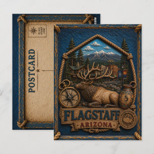 Cartão postal de Flagstaff Arizona Viagem Vintage