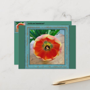 Cartão postal de flor