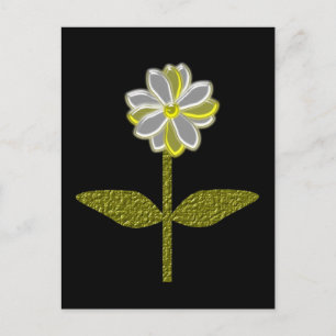Cartão Postal de Flor de Margarida Brilhante