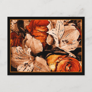 Cartão postal de flores de outono