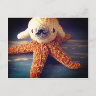 Cartão postal de foca bebê