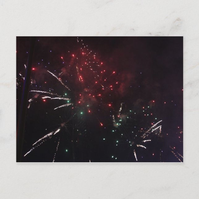 Cartão postal de fogos de artifício (Frente)