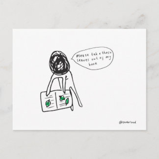 cartão postal de folhas