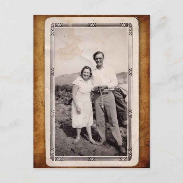 Cartão Postal de Foto Antiga (Frente)