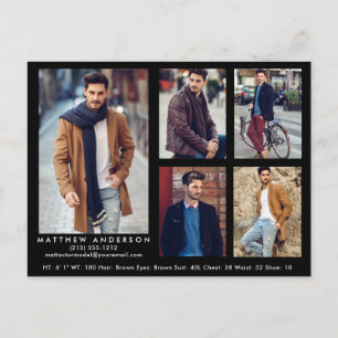 Cartão postal de foto Blk 5 do ator modelo Comp Ca