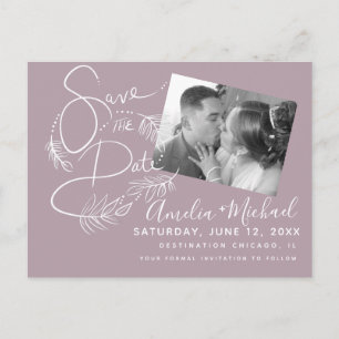 Cartão postal de foto com marcações botânicas