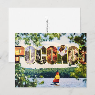 Cartão postal de foto das Montanhas Pocono