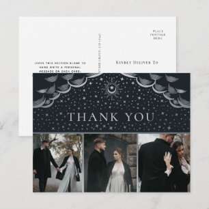 Cartão postal de foto de agradecimento de casament