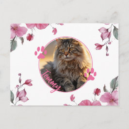 Cartão postal de foto de animal de estimação perso