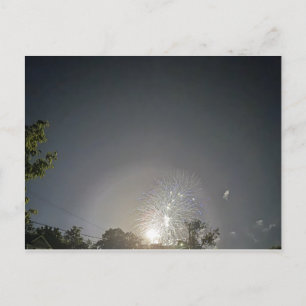 Cartão Postal de Foto de Fogos de Artifício
