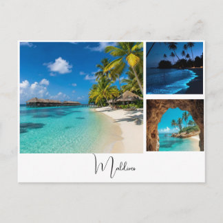 Cartão postal de foto de memória de férias | cartã