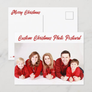 CARTÃO POSTAL DE FOTO DE NATAL Personalizado
