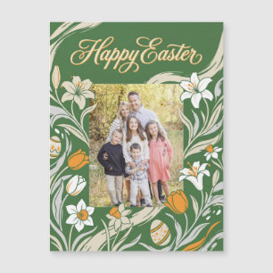 Cartão Postal de Foto de Páscoa Floral - Botânica 