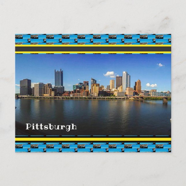 Cartão postal de foto de Pittsburgh (Frente)