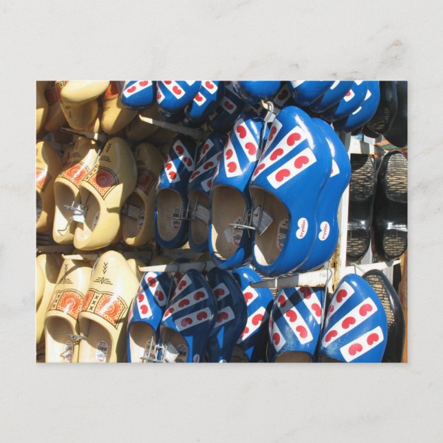 Cartão postal de foto do Holland Clogs (Frente)