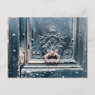 Cartão postal de foto do Knocker da porta de Pari