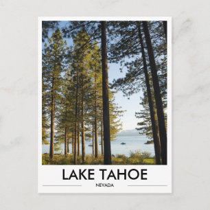 Cartão postal de foto do Lago Tahoe Nevada