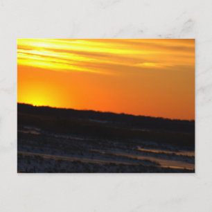 Cartão Postal de Foto do Pôr do Sol