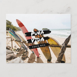 Cartão postal de Foto do Surfboard Costa Rica Pura