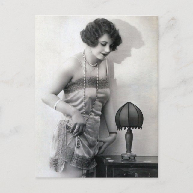 Cartão postal de foto francesa ousada (Frente)