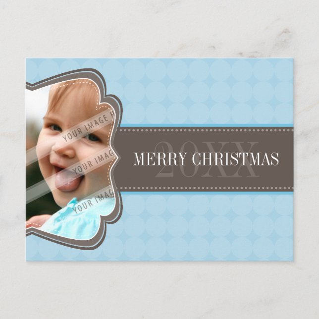 CARTÃO POSTAL DE FOTO HOLIDAY: banda decorativa 1L (Frente)